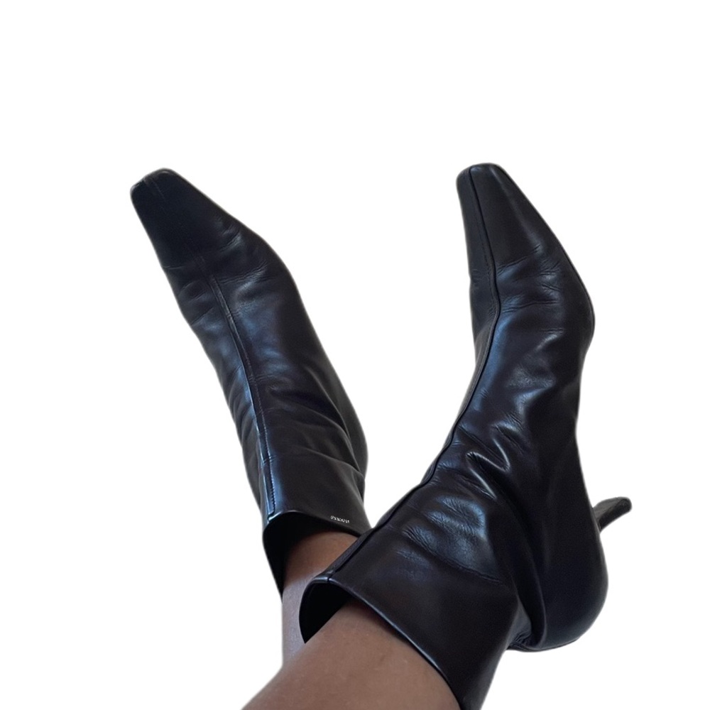 |SOLD| Prada Chocolate Brown Midi Ankle Y2K Boots